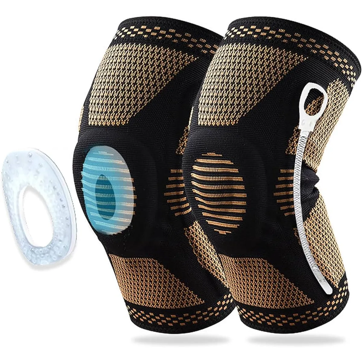 BRANSON - Rodillera Hilos de Cobre con Gel y Varillas Laterales Talla XL