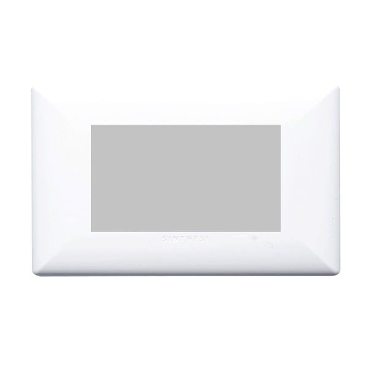 SINTHESI - PLACA TRIPLEX UNIVERSAL DE 3 MODULOS LIMPIO S17 BLANCO SINTHESI