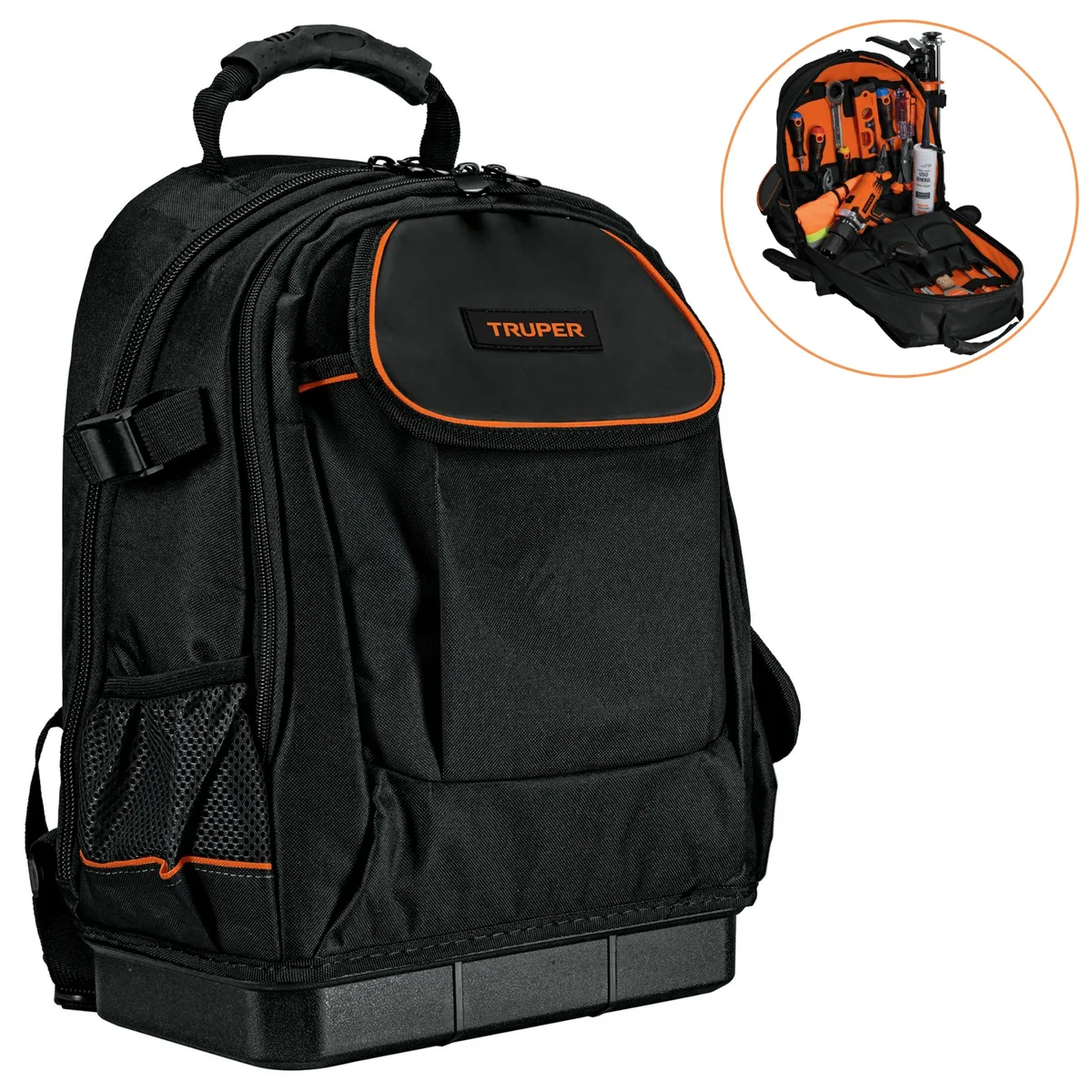 TRUPER - Mochila porta herramientas con 57 compartimientos, Truper