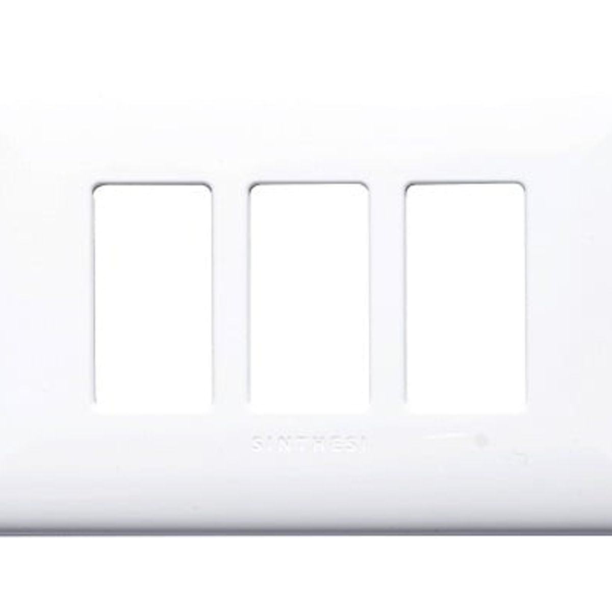 SINTHESI - PLACA TRIPLE DE 3 ESPACIOS S17 BLANCO SINTHESI