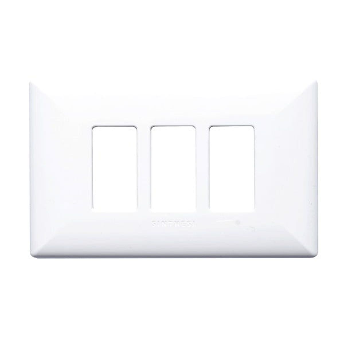 SINTHESI - PLACA TRIPLE DE 3 ESPACIOS S17 BLANCO SINTHESI