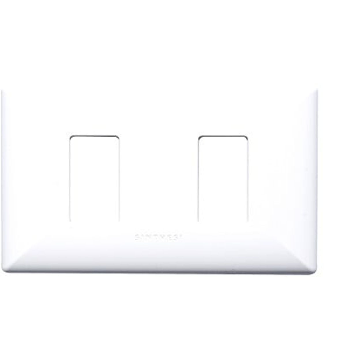 SINTHESI - PLACA DOBLE DE 2 ESPACIOS S17 BLANCO SINTHESI