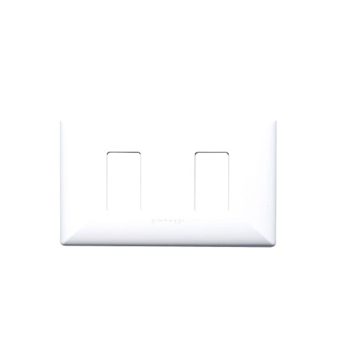 SINTHESI - PLACA DOBLE DE 2 ESPACIOS S17 BLANCO SINTHESI