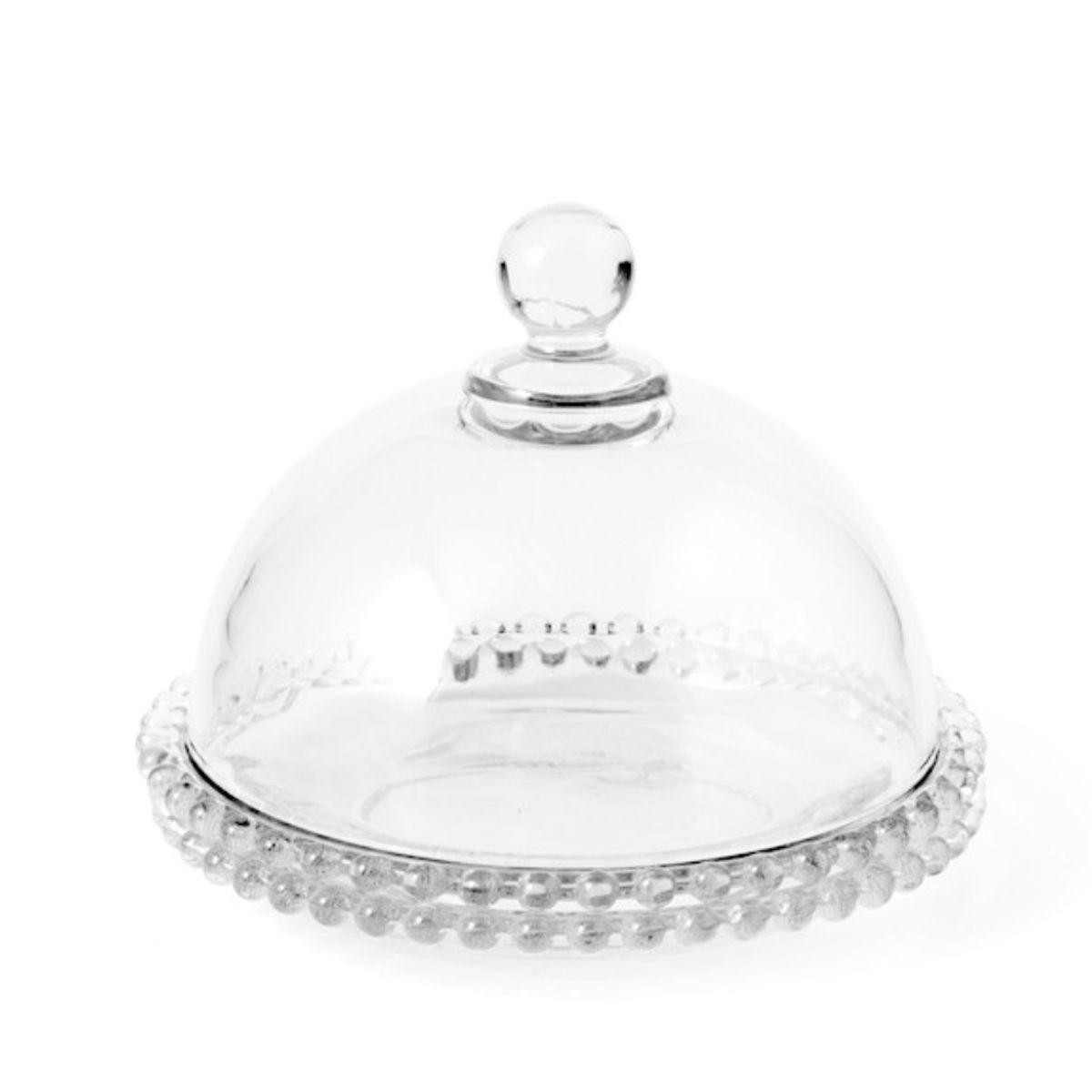 INSPIRA - Cúpula y Plato de Vidrio con Cuencas para Dulces