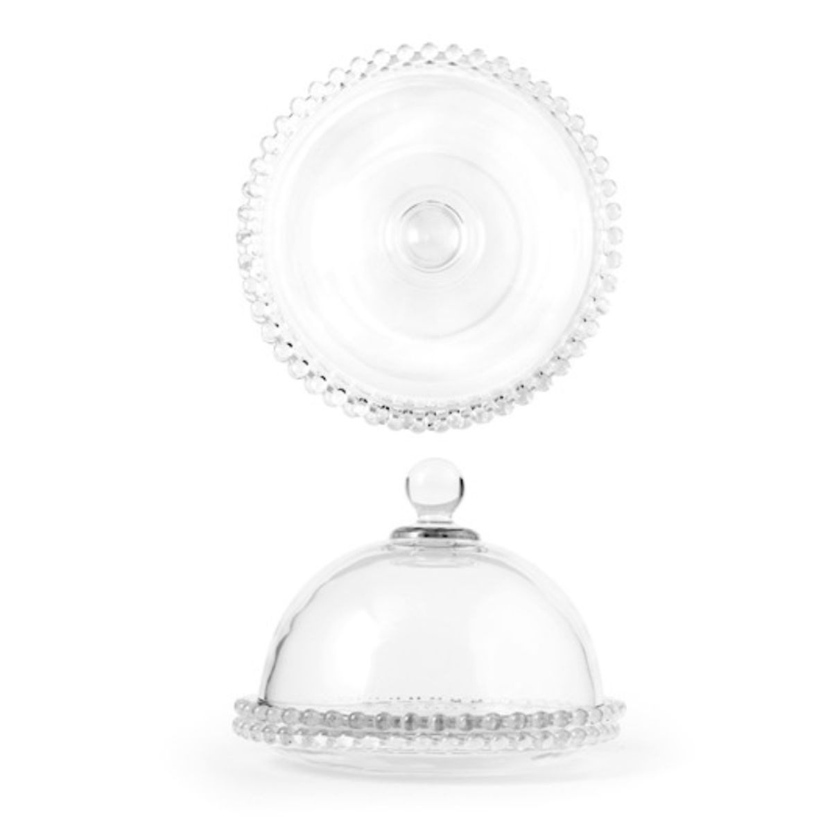 INSPIRA - Cúpula y Plato de Vidrio con Cuencas para Dulces