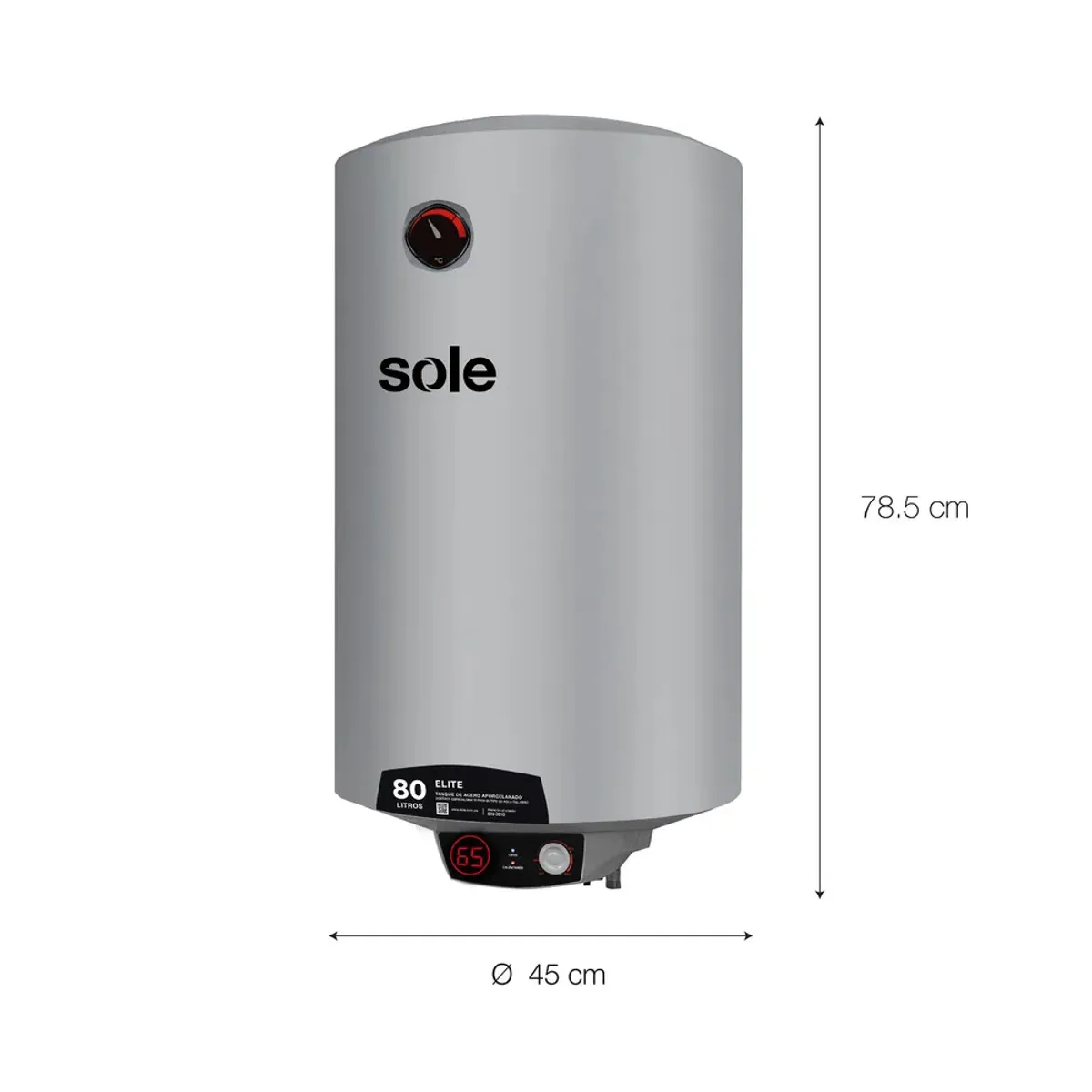 SOLE - Terma Eléctrica SOLE - SOLTEEL080C 80L