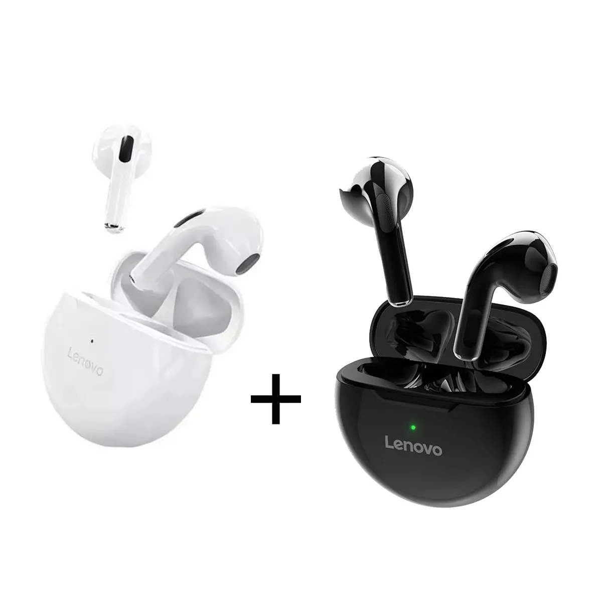 LENOVO - Audífonos Lenovo HT38 Negro + Audífonos Lenovo HT38 Blanco BT 5.0