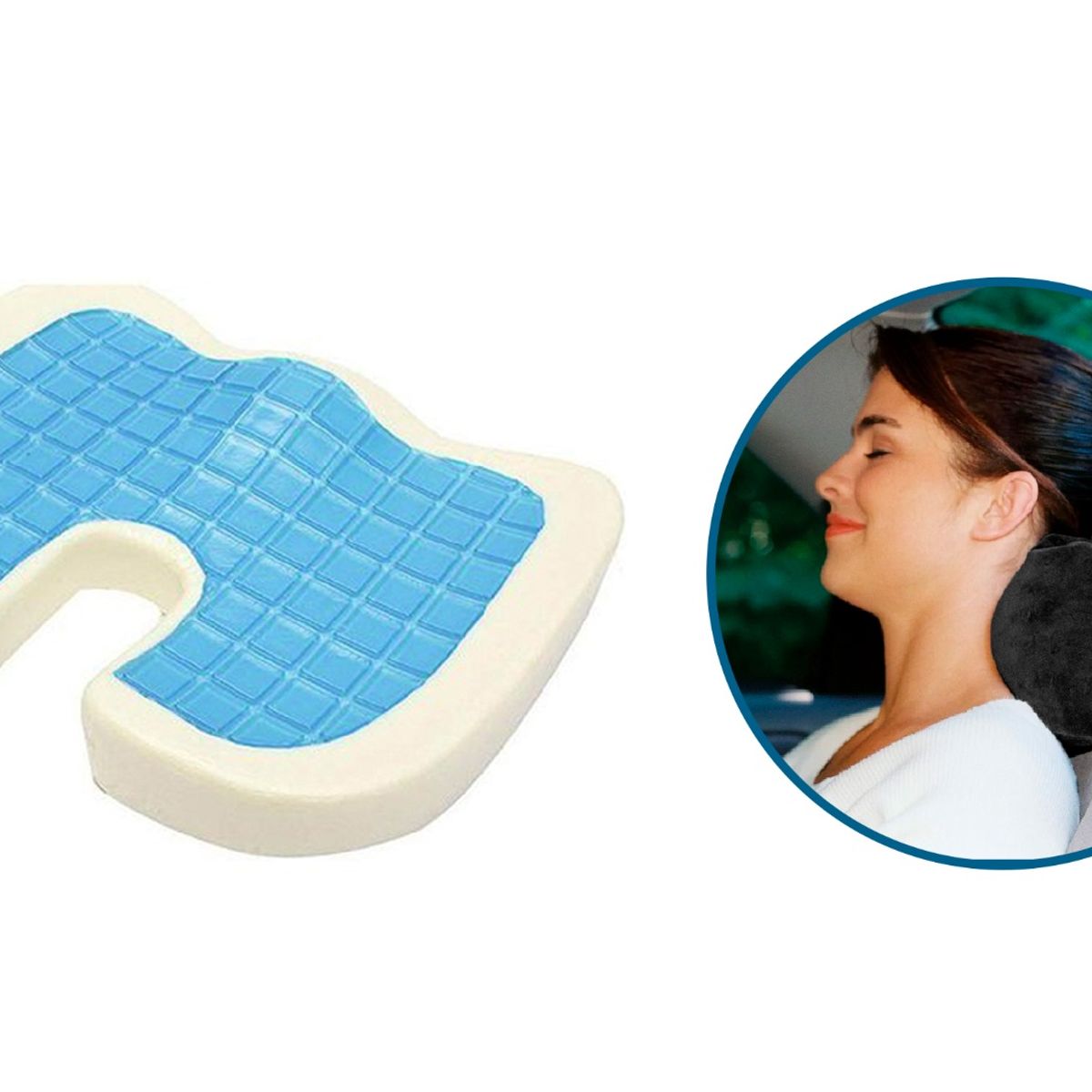 TERAFLEX - COJIN COXIS CON GEL FRIO  REGALO COJIN CERVICAL TERAFLEX  46x35x7 CM