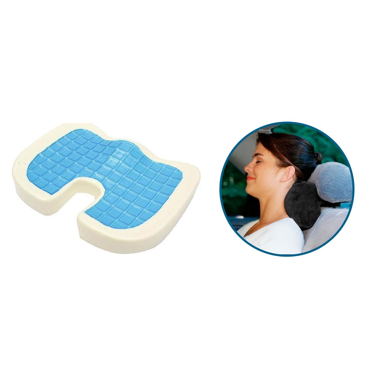 TERAFLEX - COJIN COXIS CON GEL FRIO  REGALO COJIN CERVICAL TERAFLEX  46x35x7 CM