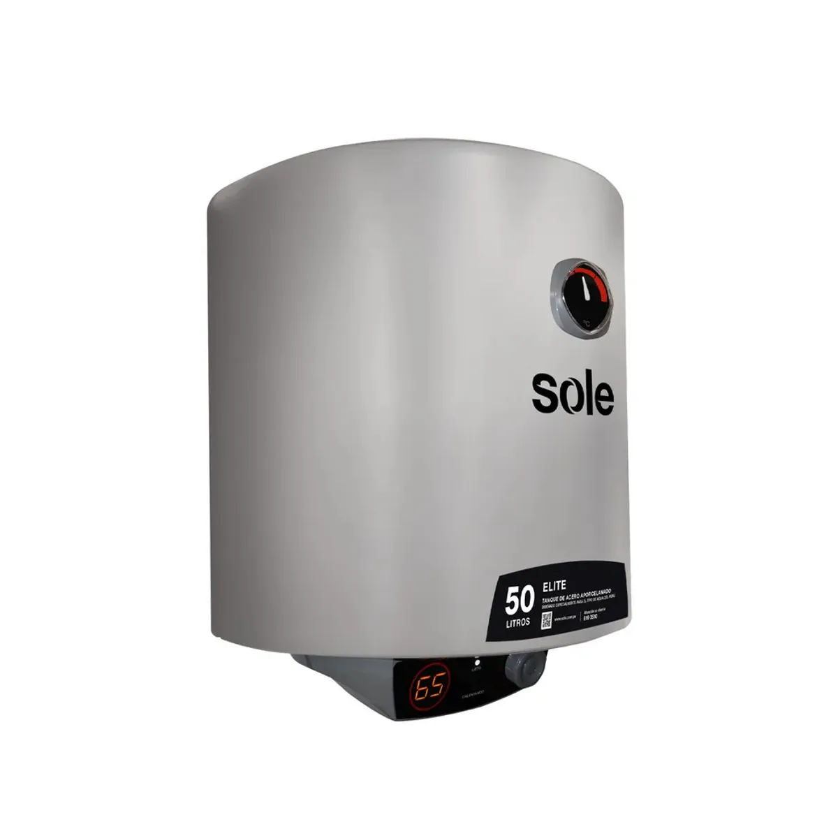 SOLE - Terma eléctrica Sole Elite 50L gris SOLTEEL050C