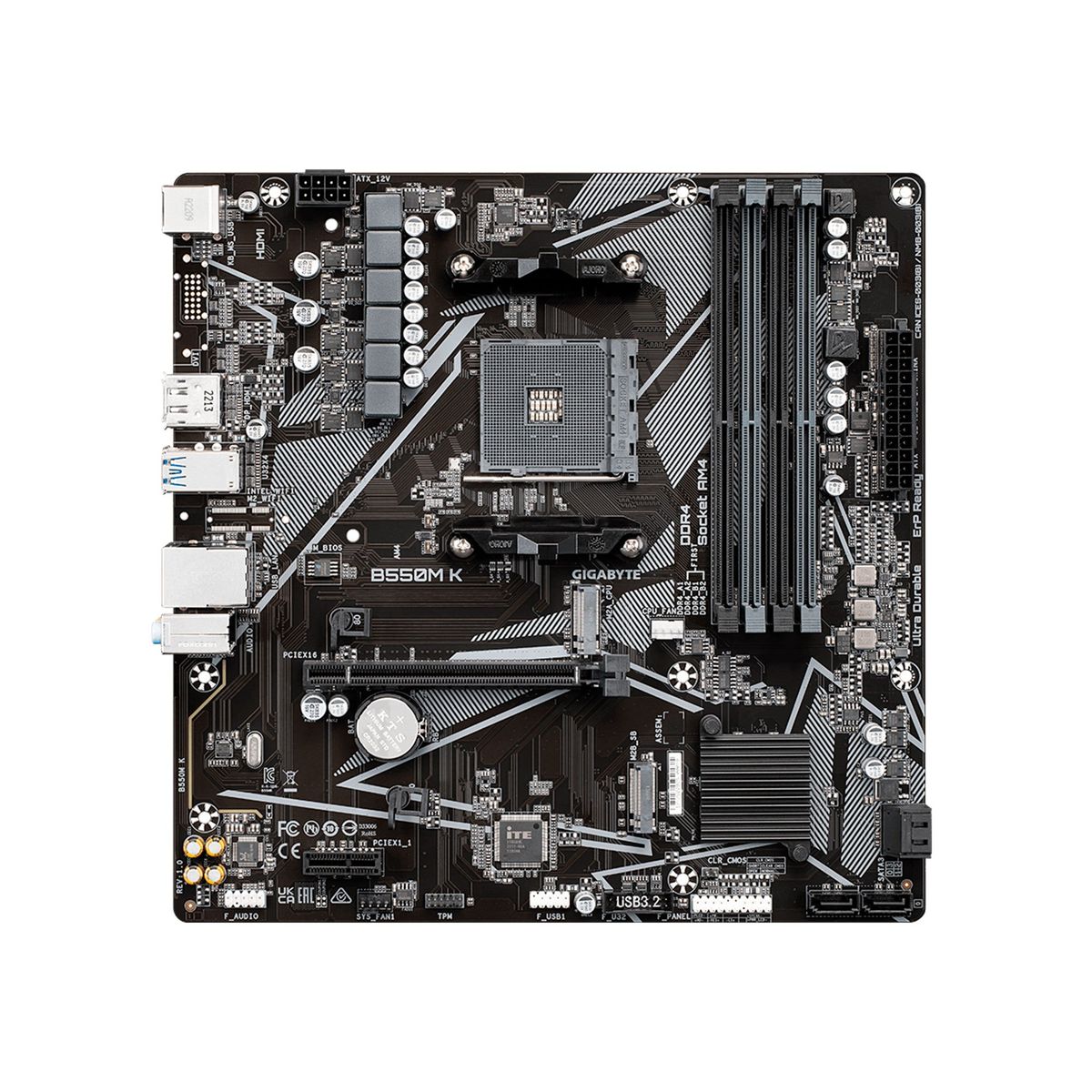 GIGABYTE - PLACA MADRE GIGABYTE CHIPSET AMD B550 SOCKET AM4 DDR4 PN B550M K