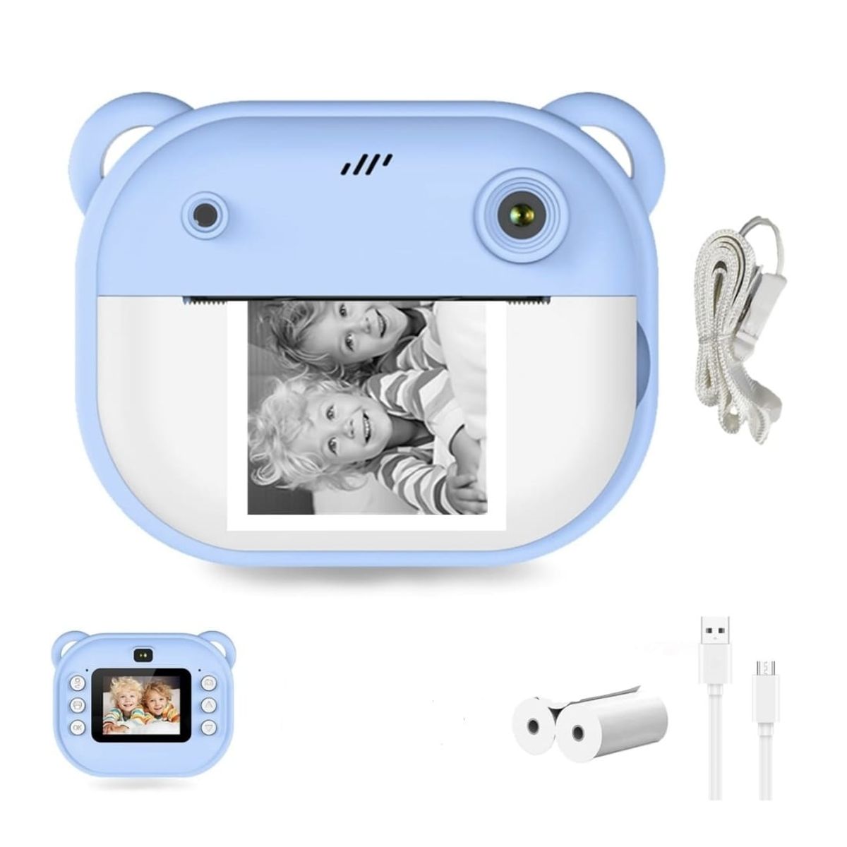 GENERICO - Mini Cámara con Impresora para Niños