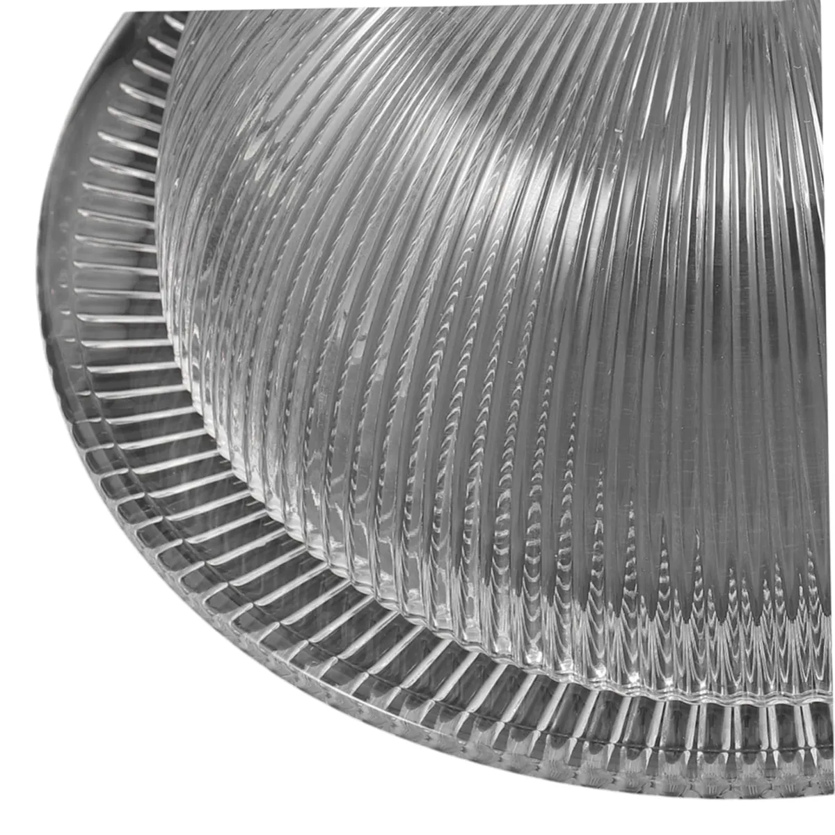 INSPIRA - Cúpula y Plato de Vidrio Labrado para Dulces