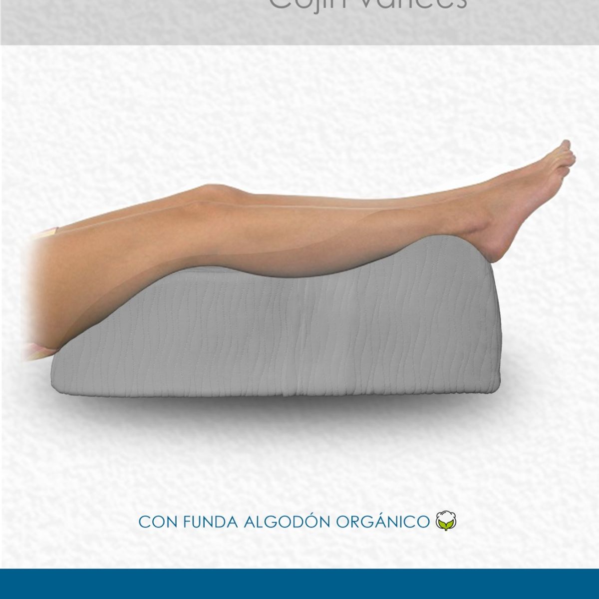 TERAFLEX - COJIN  ANTIVARICES / DESCANSO PIERNAS VARICES / GRIS / 62x32x23 CM