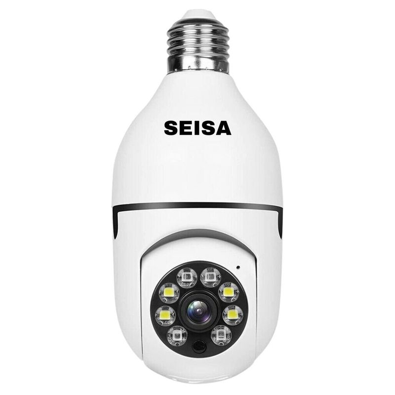 SEISA - Foco Cámara IP Wifi 360° Full HD Intercomunicador y Seguimiento SEISA IPC-ZAS03