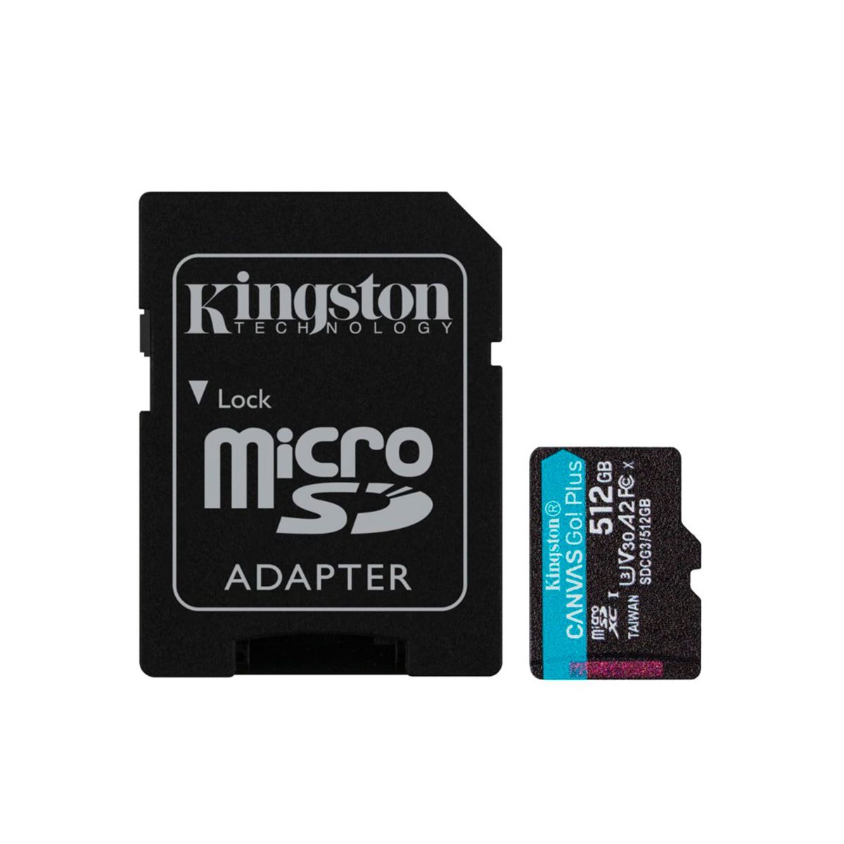 KINGSTON - MEMORIA MICRO-SD KINGSTON CANVAS GO PLUS 512GB NEGRO PN ACSDCG3512GB