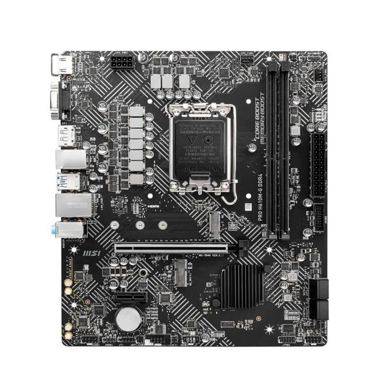 MSI - PLACA BASE MSI DDR4 CHIPSET INTEL H610M 3200MHZ PN PRO H610M-G DDR4