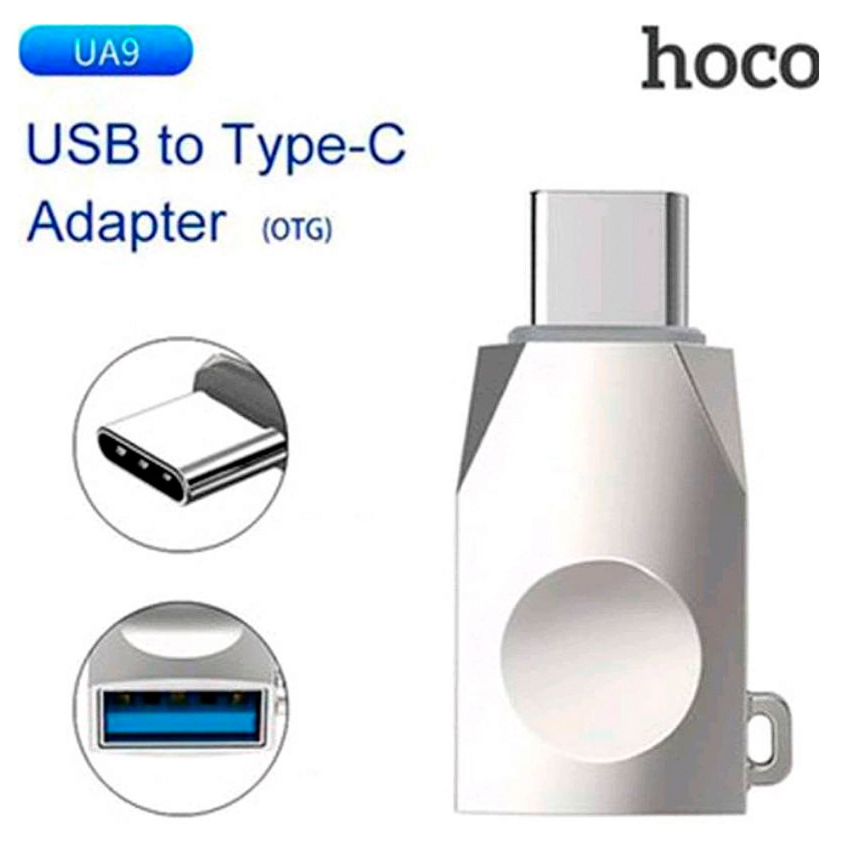 HOCO - Adaptador Tipo-C a USB HOCO UA9 carga