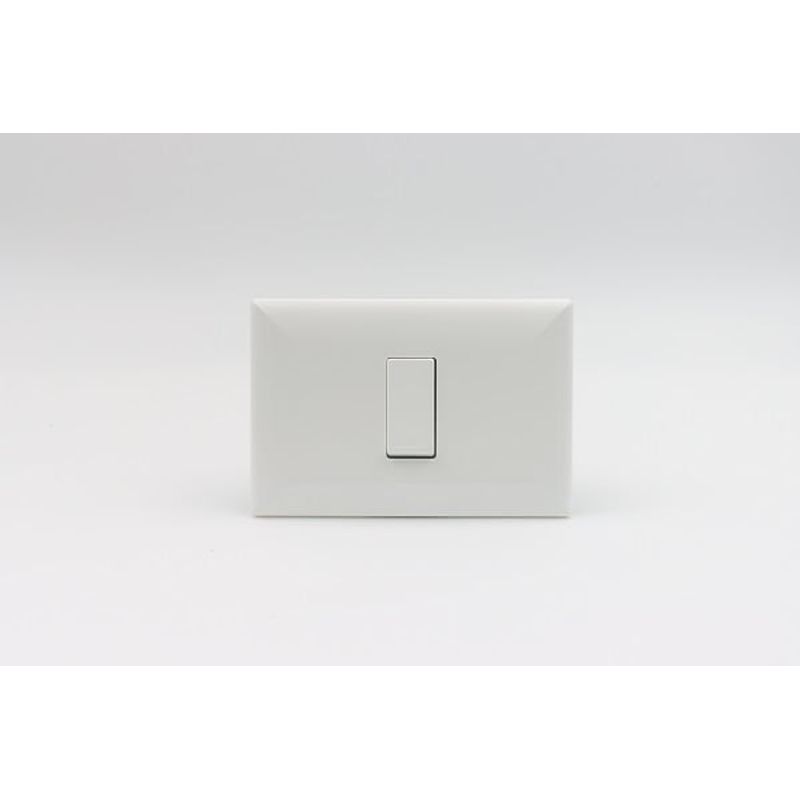 SINTHESI - CONMUTADOR DE 3 VIAS SIMPLE S17 PLACA BLANCA Y DADOS BLANCOS SINTHESI