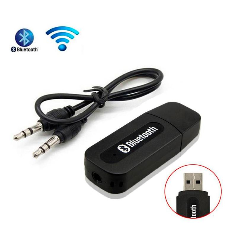 SEISA - Receptor Bluetooth Auxiliar Usb Negro - Para Todo Equipo