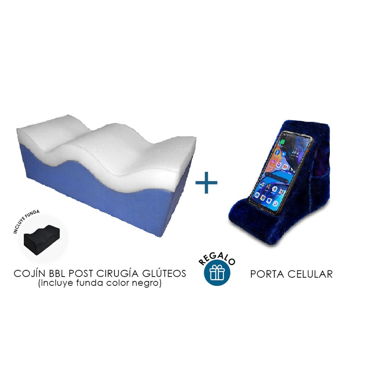TERAFLEX - COJIN BBL POST CIRUGIA DE GLUTEOS + REGALO PORTACELULAR  TERAFLEX