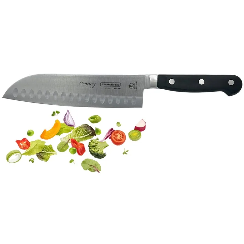 TRAMONTINA - Cuchillo Century Santoku Para Picar 7 Mango de Policarbonato