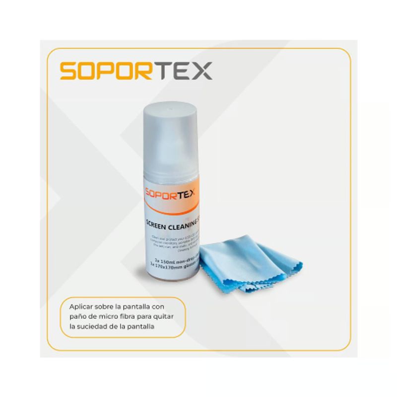 SOPORTEX - Limpiador de pantallas con paño de micro fibras L-01