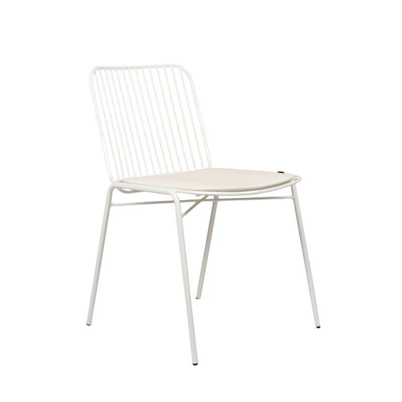 NIHM - Silla Comedor de Metal Dak Blanco