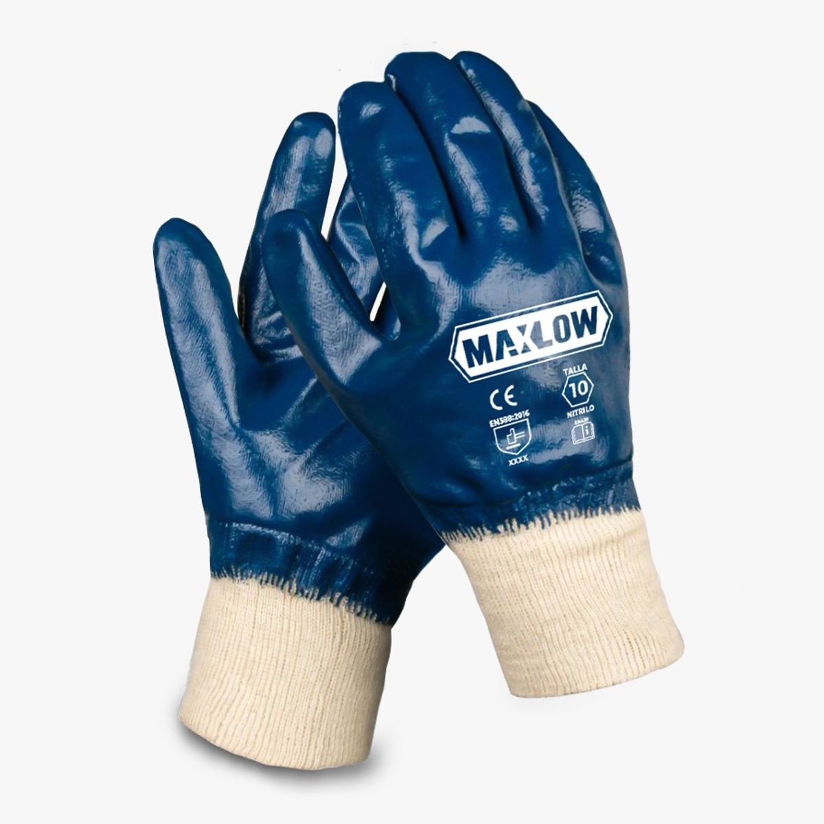 MAXLOW - Guantes Nitrilo T10  - Pack x 3