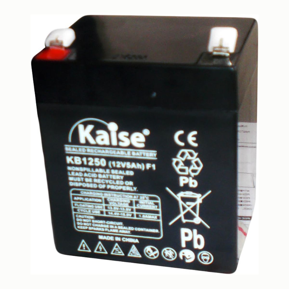 GENERICO - Batería Seca RECARGABLE 12V 5AH KB1250 KAISE