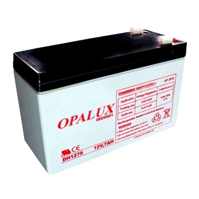 OPALUX - Batería Seca Recargable 12 voltios 7 Ah OPALUX DH1270 - UPS