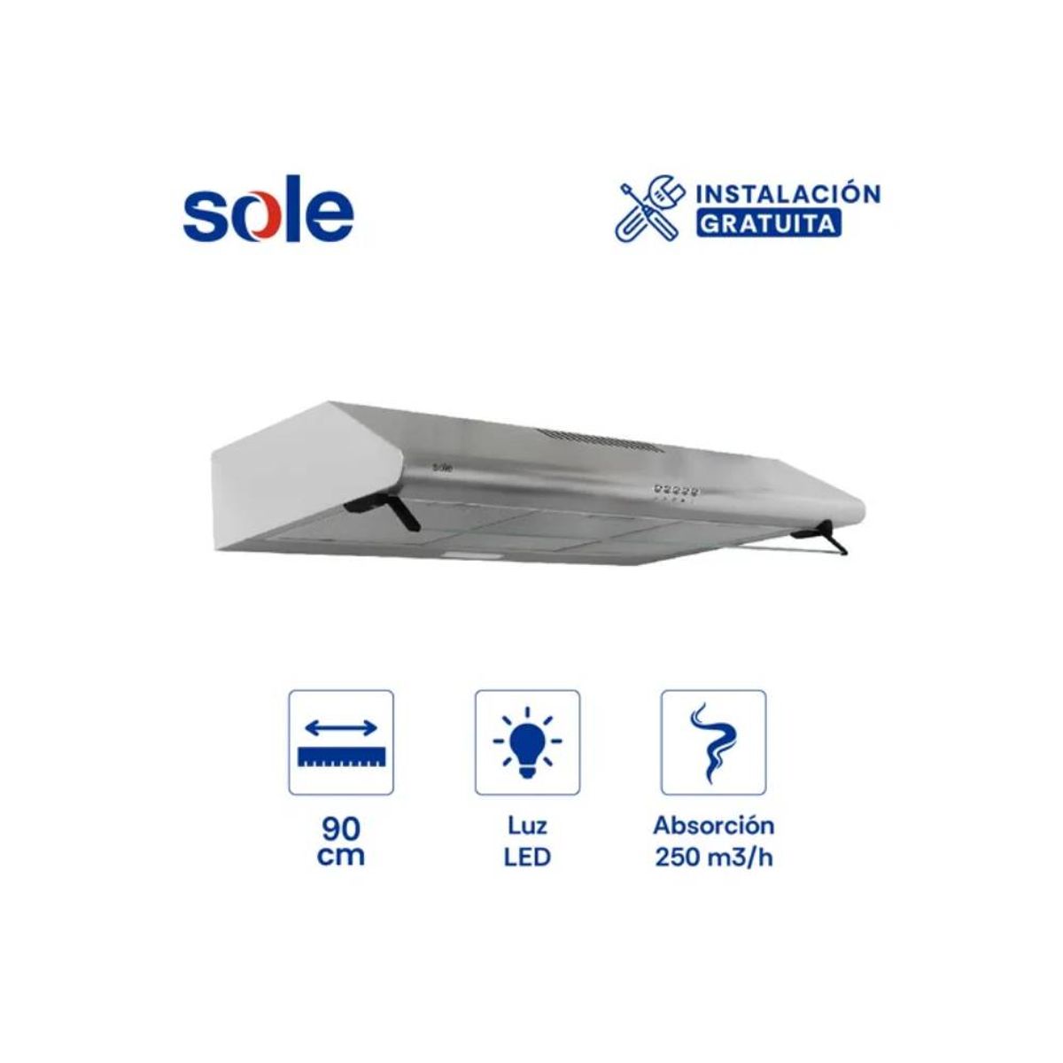 SOLE - Campana Extractora Sole TURE22CO 90cm