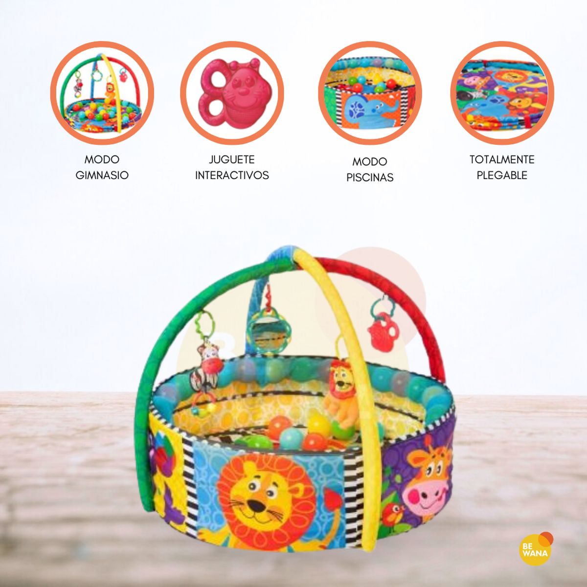 INFANTI - Gimnasio Didáctico Piscina de Juego «POOL» Multicolor