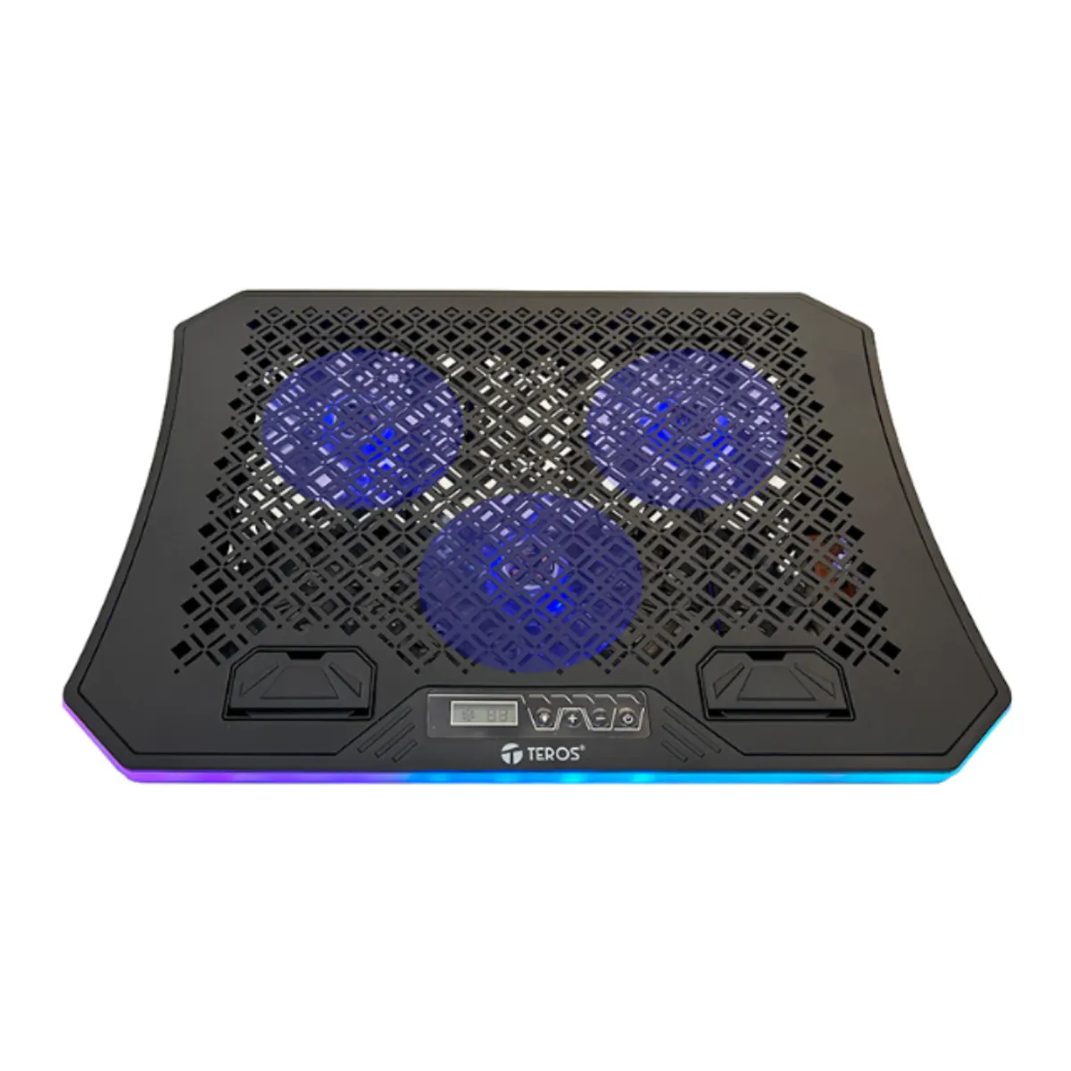 TEROS - COOLER TEROS PARA LAPTOP CON 3 VENTILADORES RGB - TE7130