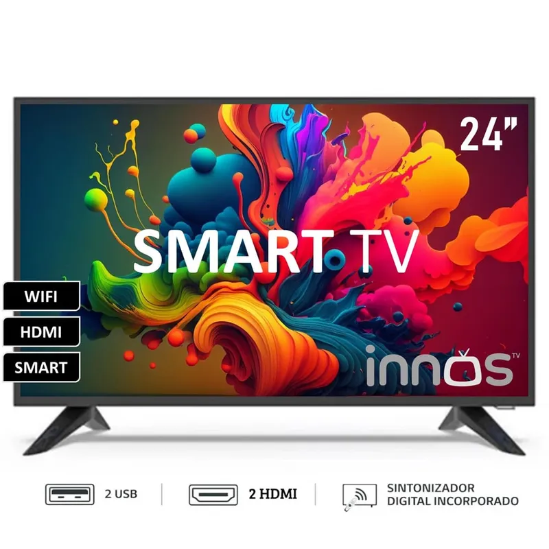 GENERICO - Televisor INNOS 24 Pulg. LED Smart Android TV HD S2401KU