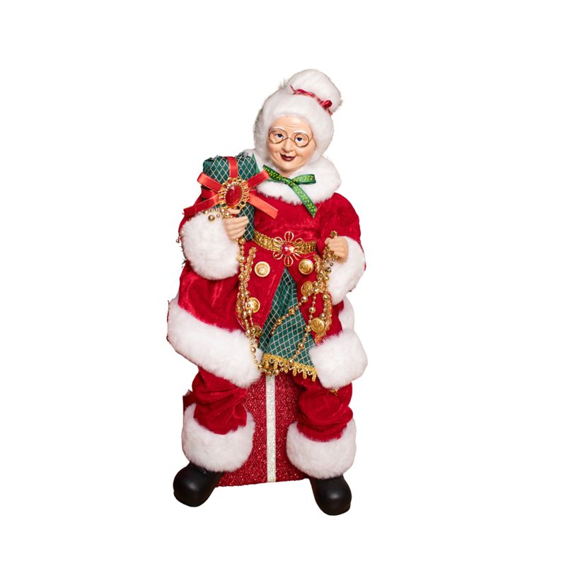 PANADECOR - Figura Decorativa Panadecor Mamá Noela Sentada Rojo 45Cm Poliresina