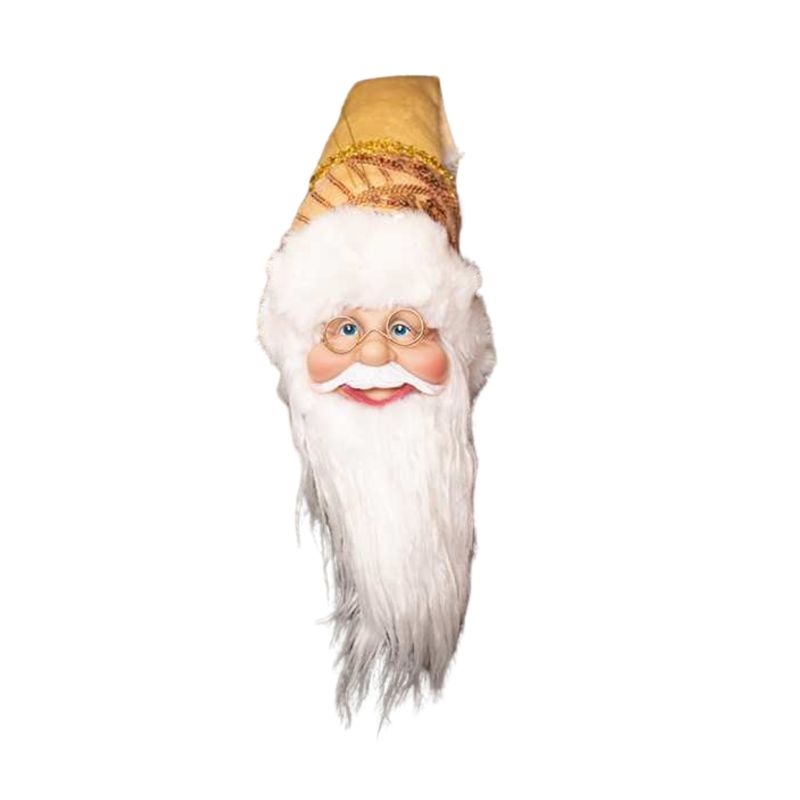 PANADECOR - Papá Noel Dorado con Rostro 45 cm