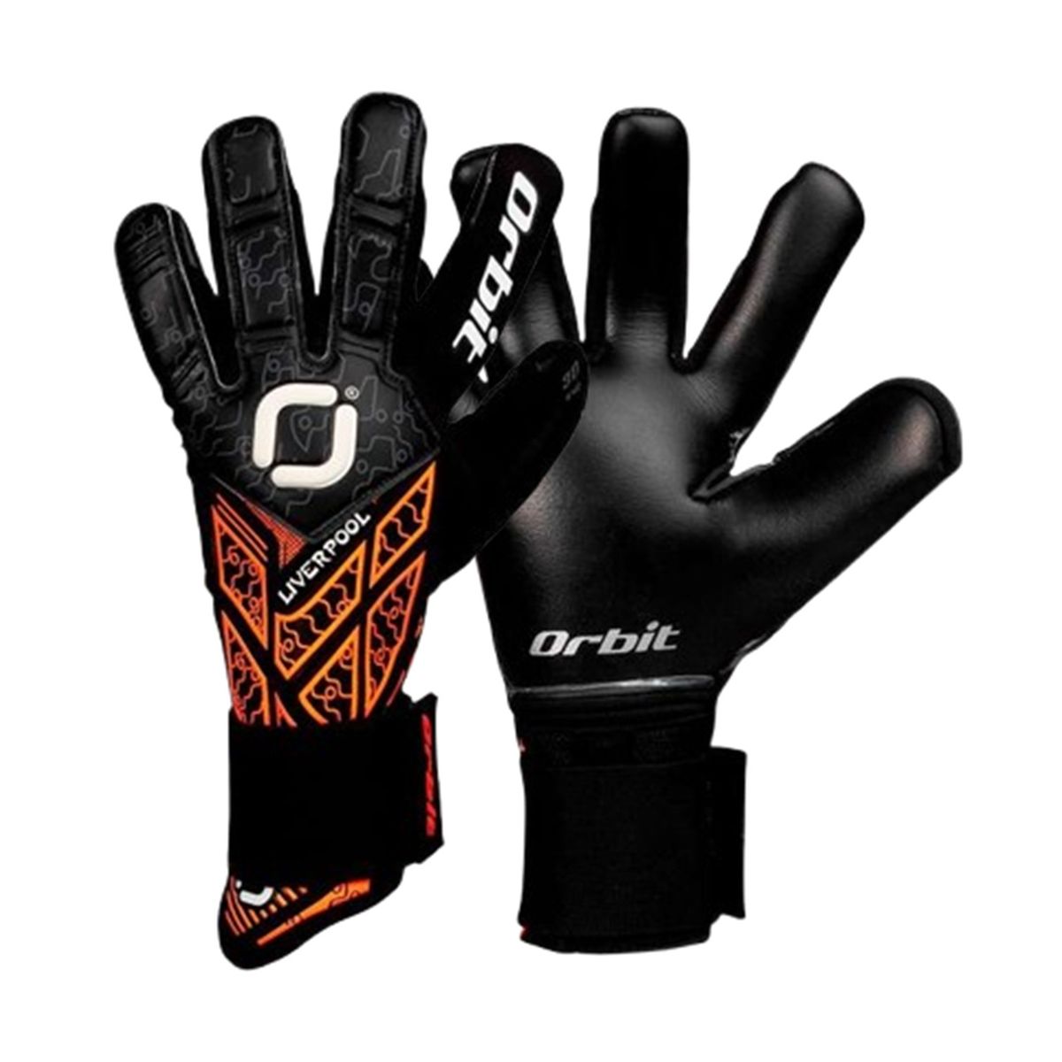 ORBIT - GUANTES DE ARQUERO FÚTBOL MODELO LIVERPOOL ORBIT ADULTO NARANJA