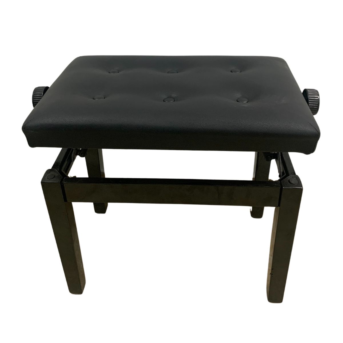 GENERICO - BANQUETA DE BASE DE MADERA CON COJIN COLOR NEGRO