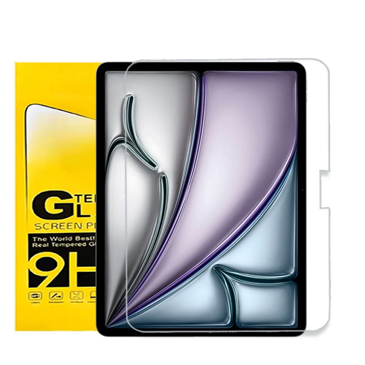 GENERICO - Case + Mica Para iPad Air6 11 M2 (2024)  Ipad Air 11 M3 (2025) - NEGRO