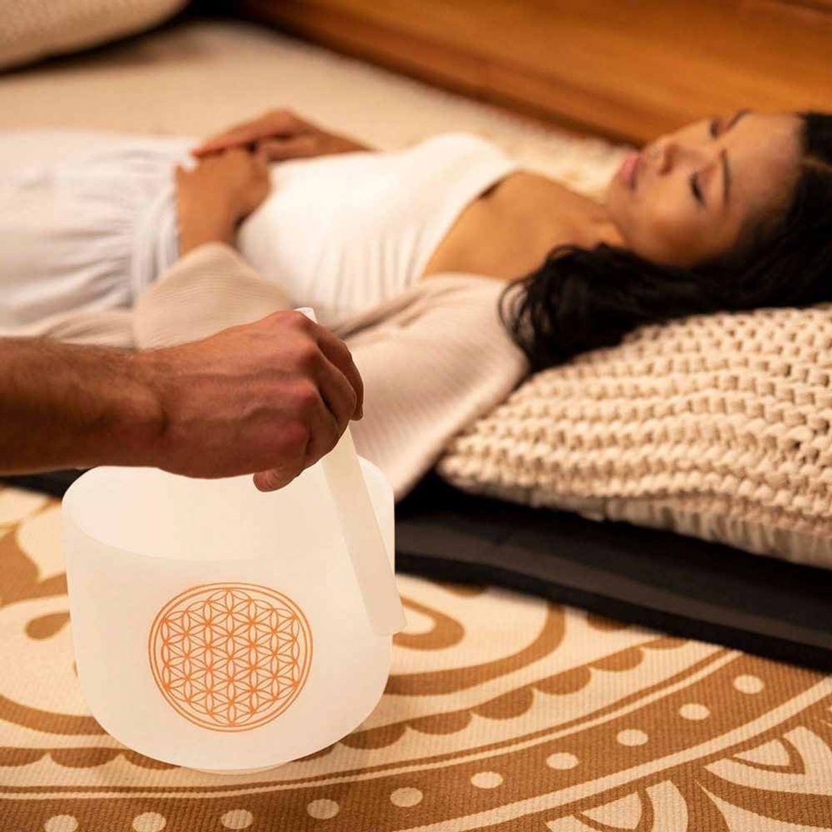 MEINL - CUENCO DE CRISTAL FLOR D LA VIDA-MEINL SONIC ENERGY-PCSB8FOL