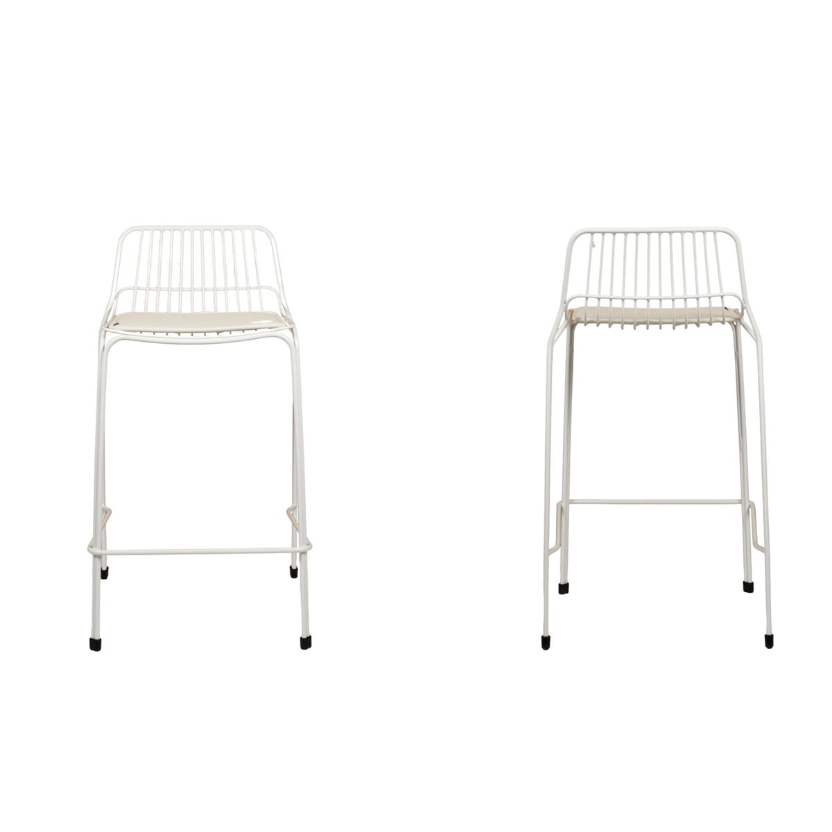 NIHM - Silla Bar de Metal Humbo Blanco