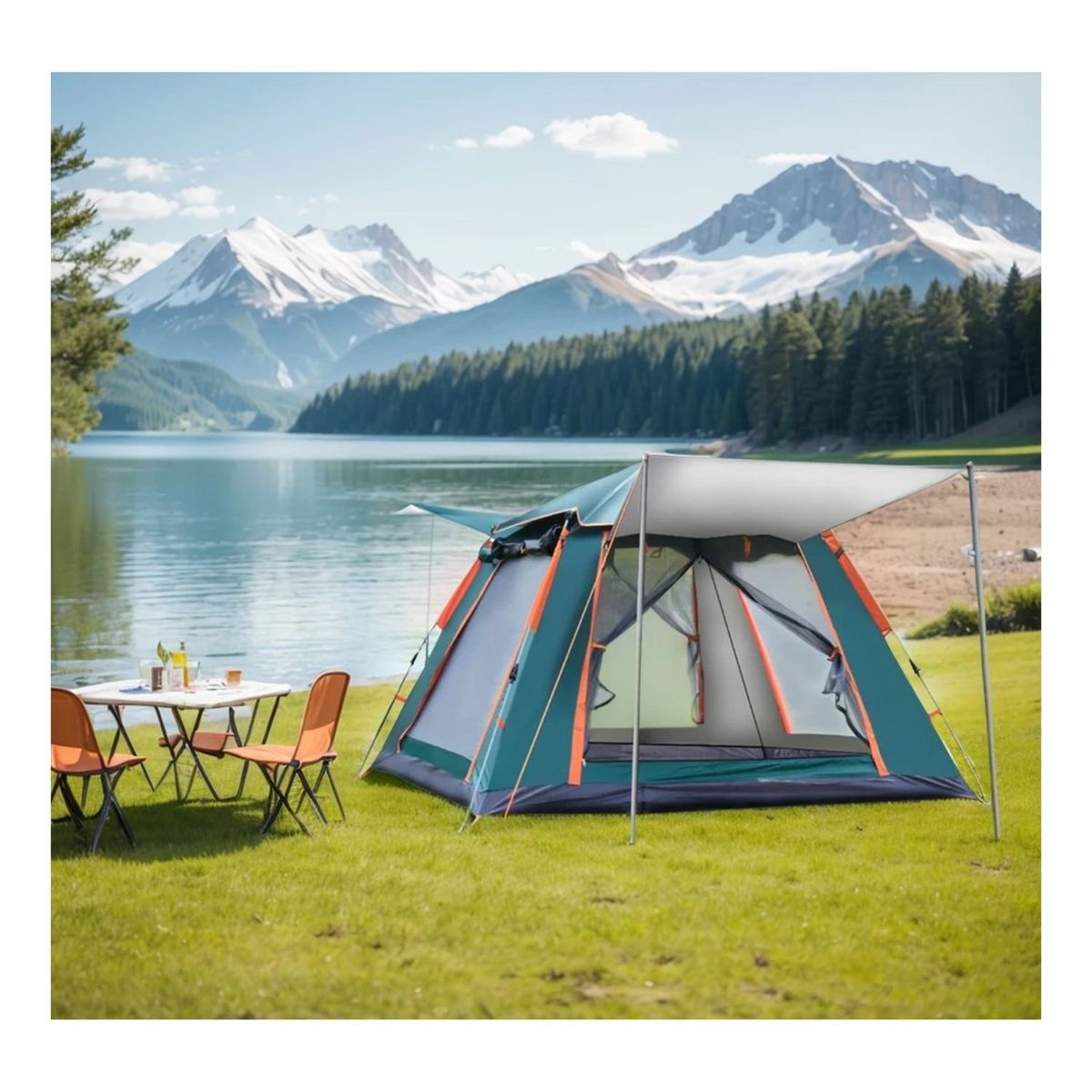 EVERBEST - Carpa Automática 4 Personas para Aire Libre Everbest