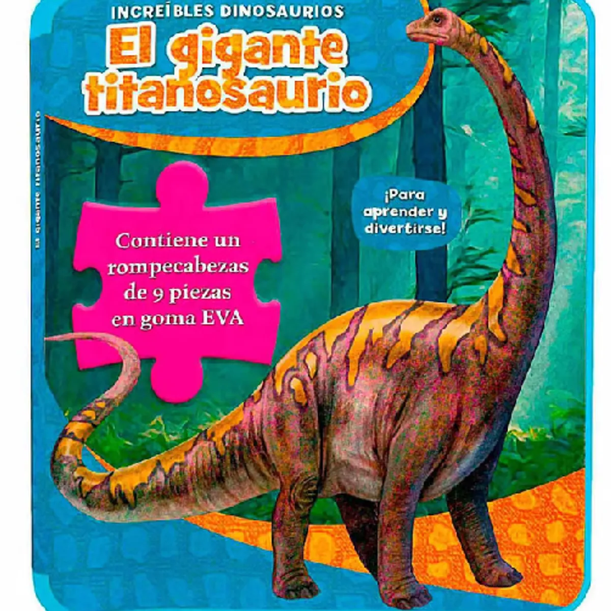 LEXUS - Cuento  con rompecabezas El Gigante Titanosaurio