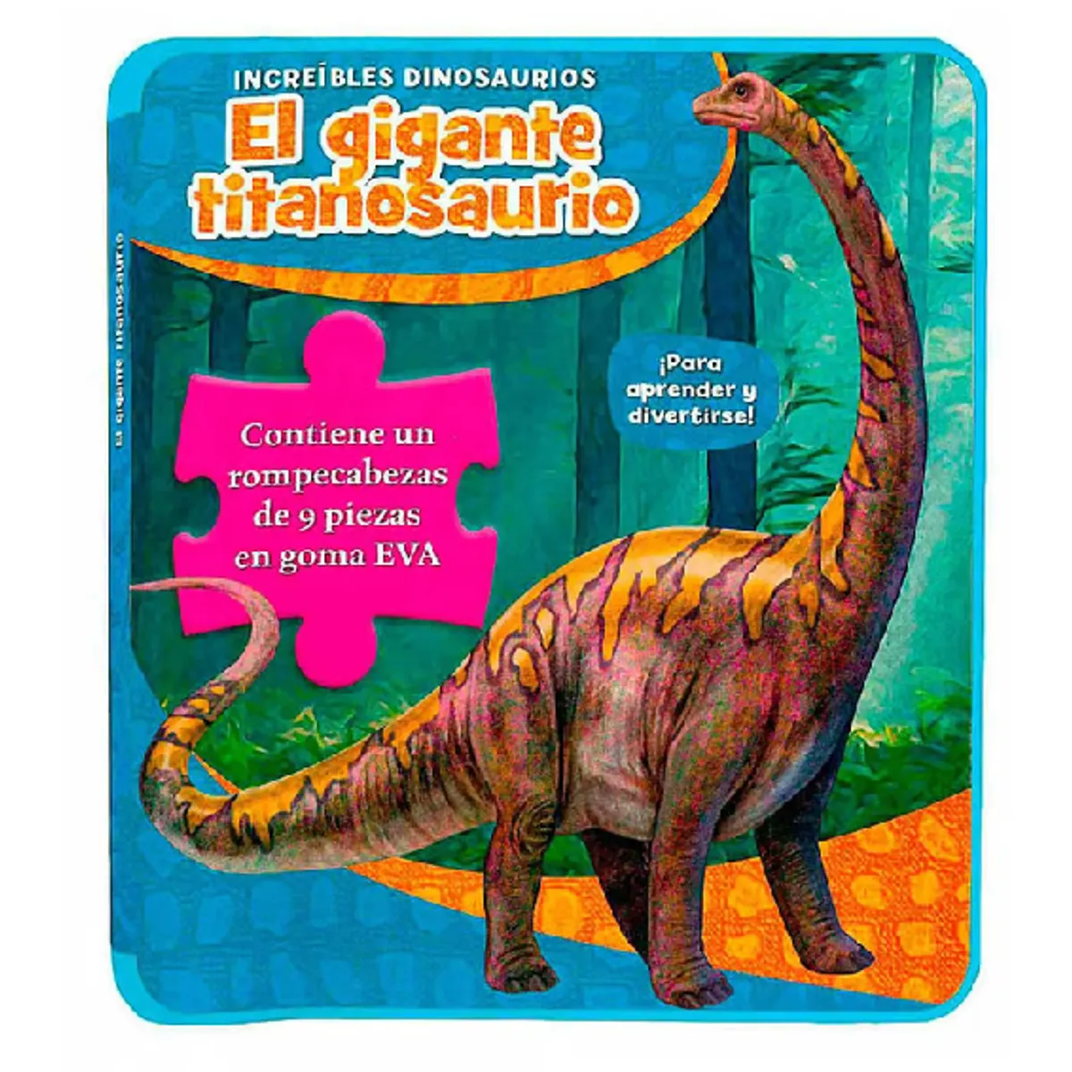 LEXUS - Cuento  con rompecabezas El Gigante Titanosaurio