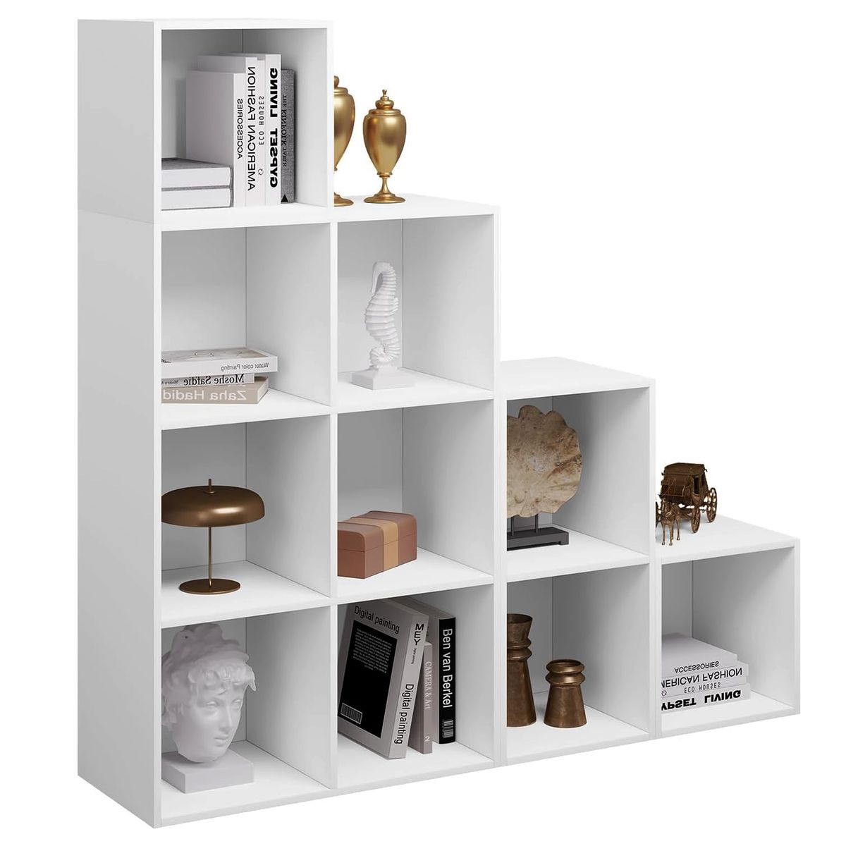 GENERICO - Librero Escalera Ziana Blanco Amore Home