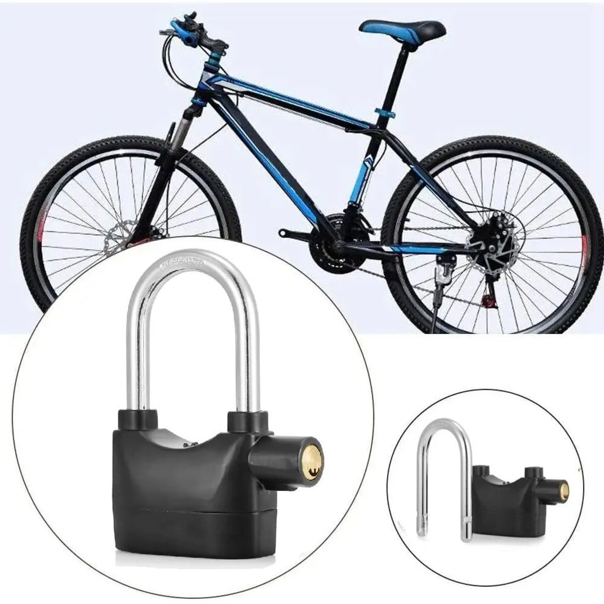 GENERICO - Candado inteligente Alarma Sensor Bloqueo Chip  Sensor Bicicleta Moto Genieka