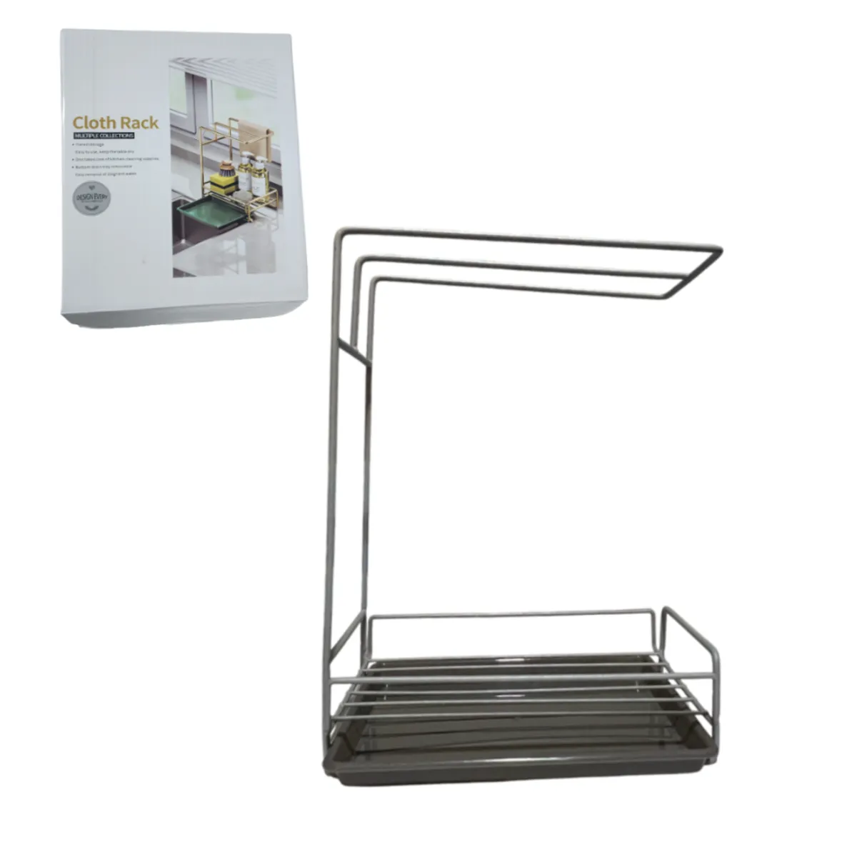 GENERICO - Estante escurridor colgador de toalla multiples usos sujeto a pared