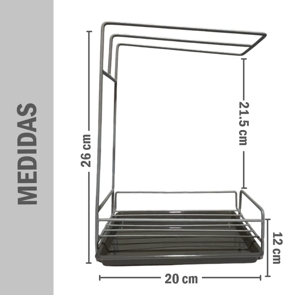 GENERICO - Estante escurridor colgador de toalla multiples usos sujeto a pared