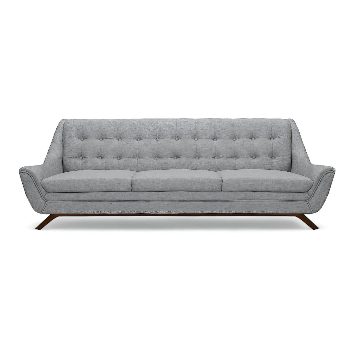 HOGAR & SPACIOS - HYS SOFA 3 CUERPOS SORNEL GRIS CLARO